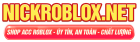 Logo Nickroblox.net - Shop acc roblox úy tín chất lượng